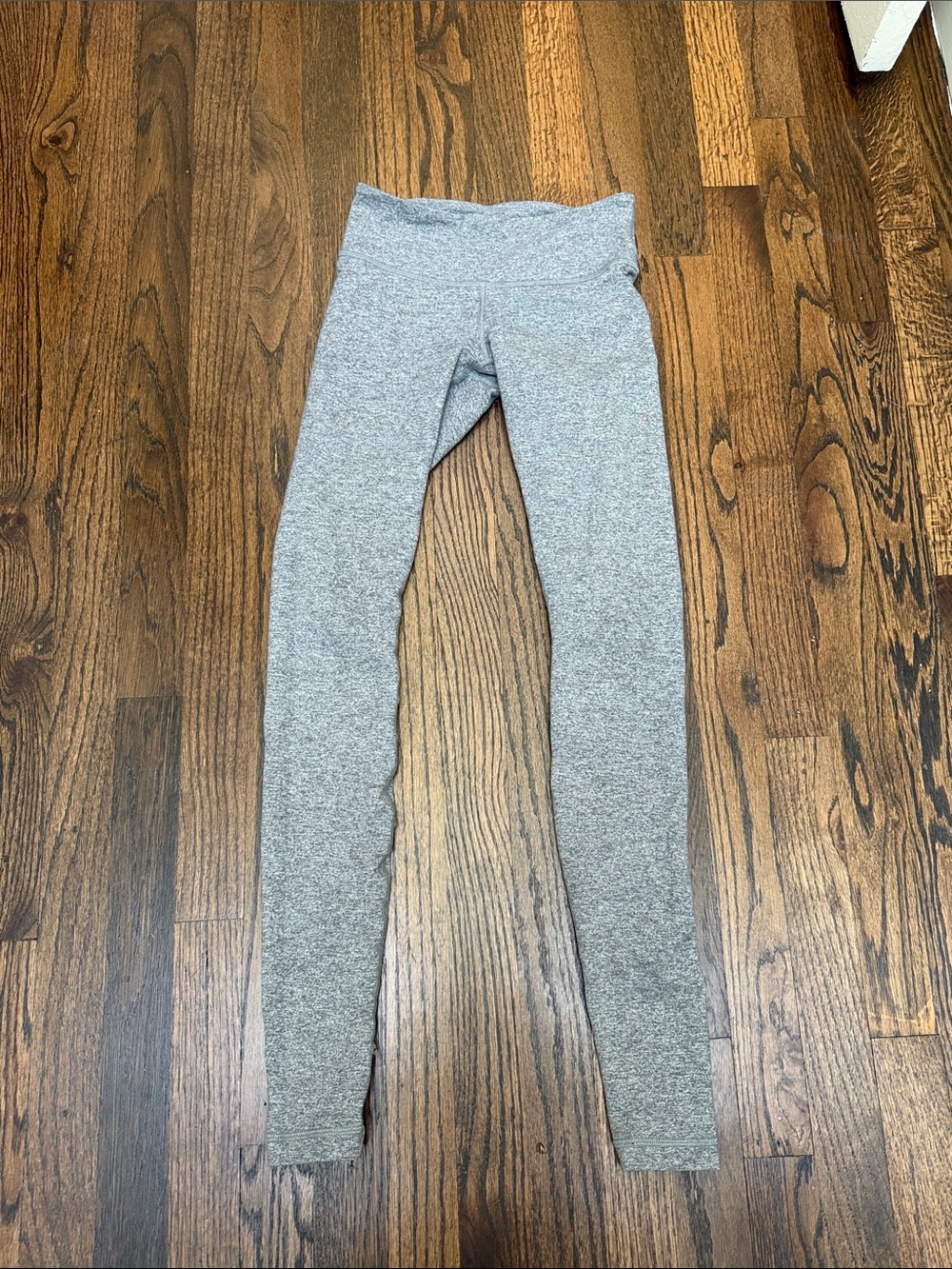 lululemon athletica Heather Gray Girls Active Leggings